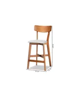 Cameron Modern and Contemporary Transitional Wood Counter Stool Set, 2 Piece