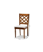 Ramiro Modern and Contemporary Wood Dining Chair Set, 2 Piece