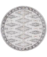 Feizy Kyra R3847 5'6" x 5'6" Round Area Rug