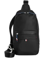 Tommy Hilfiger Men's Leo Logo Embossed Sling Backpack