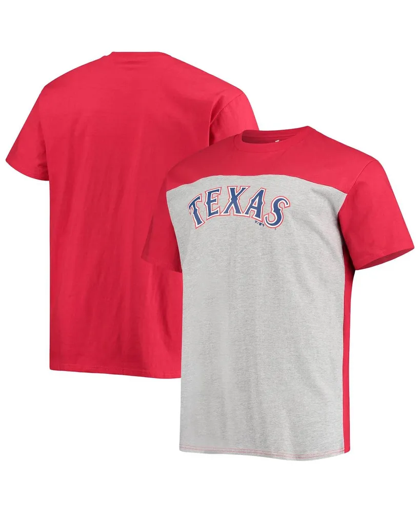 Women's Texas Rangers Fanatics Branded Royal/Gray V-Neck T-Shirt