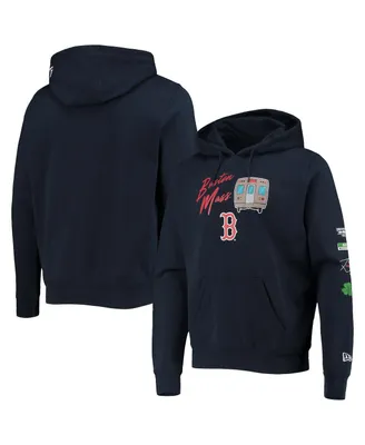 Men's New Era Navy Boston Red Sox City Transit Pullover Hoodie