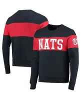 Men's '47 Navy Washington Nationals Interstate Pullover Sweatshirt