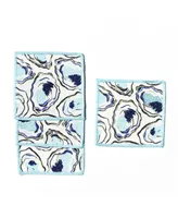 Coton Colors Oyster Print Cocktail Napkins, Set of 4