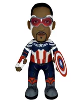 Bleacher Creatures Marvel Captain America (Sam Wilson) Plush Figure- Superheroes for Play and Display, 10"