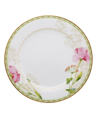 Noritake Poppy Place Salad Plate, 8.25" - White, Pink, Gold