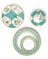 Noritake Lodi's Morning Place Setting, 5 Piece - White, Blue, Gold