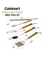 Cuisinart 4-Pc. Ash Wood Grill Tool Set