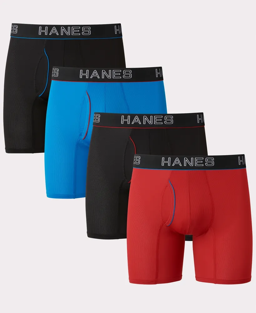 Hanes Ultimate Men's Cotton Boxer Brief Underwear, Comfort Flex