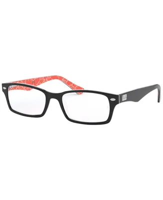 Ray-Ban RX5206 Unisex Rectangle Eyeglasses