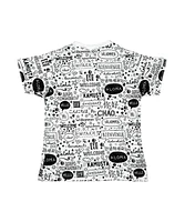 Mixed Up Clothing Little Girls Hello Graphic T-shirt