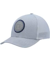 Men's Travis Mathew Heathered Gray The Patch Trucker Snapback Hat