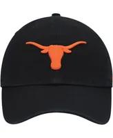 Men's '47 Black Texas Longhorns Clean Up Logo Adjustable Hat