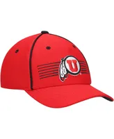 Big Boys Under Armour Red Utah Utes Blitzing Accent Performance Adjustable Hat