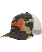 Men's Local Crowns Camo New York Icon Woodland State Patch Trucker Snapback Hat