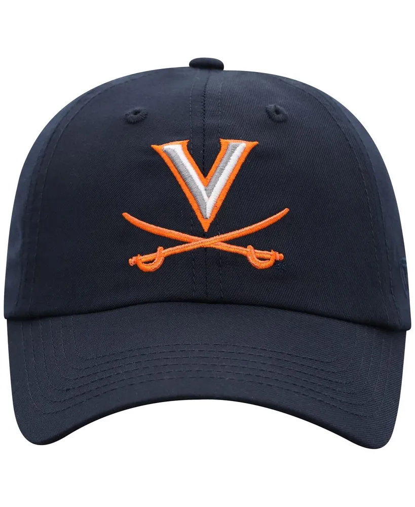 Men's Top of The World Navy Virginia Cavaliers Staple Adjustable Hat