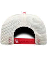 Men's Top of the World Red Houston Cougars Offroad Trucker Snapback Hat