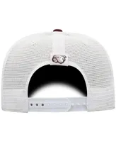 Men's Top of the World Maroon, White Mississippi State Bulldogs Trucker Snapback Hat
