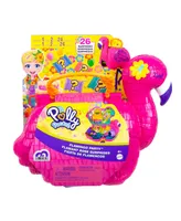 Polly Pocket Mini Toys, Compact Playset and 2 Dolls, Flamingo Party