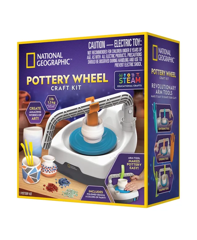 Kids Pottery Wheel Kit - Complete Pottery Wheel and Painting Kit for  Beginners