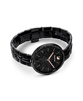 Swarovski Cosmopolitan Black Metal Bracelet Watch, 31.75 mm