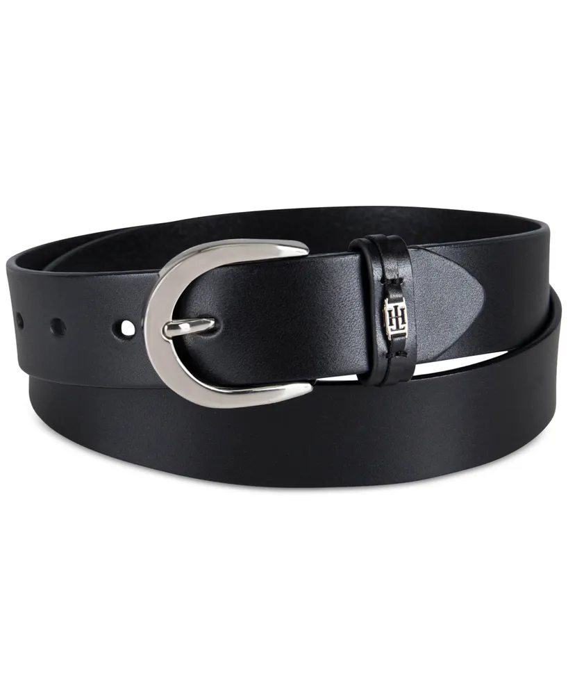 Tommy Hilfiger Women's Signature Leather Jean Belt