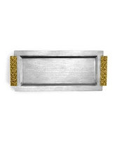 Micheal Aram Palm Vanity Tray - Silver