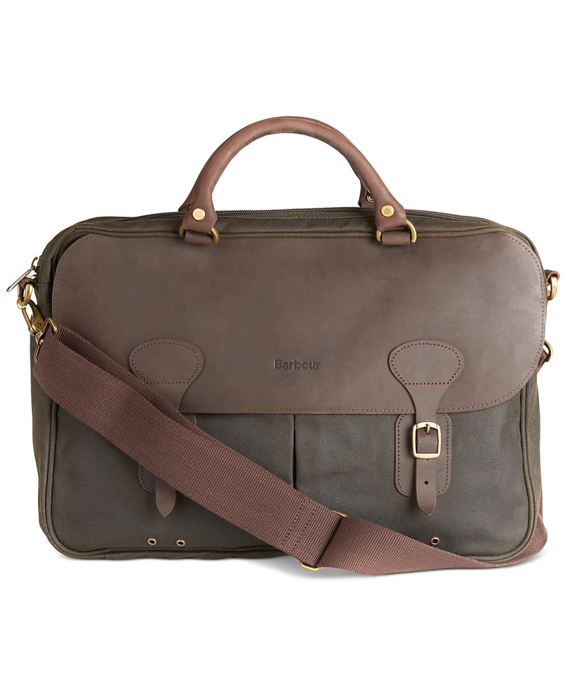 Barbour Men's Waxed Briefcase