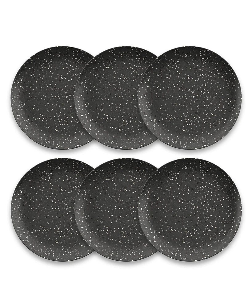 TarHong Orion Speckles 6-Piece Dinner Plate Set, 10.5"