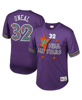Men's Mitchell & Ness Shaquille O'Neal Purple Nba Mesh T-shirt