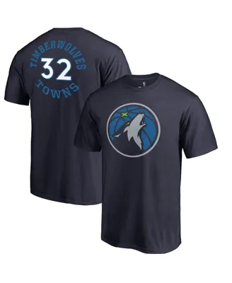 Men's Fanatics Karl-Anthony Towns Navy Minnesota Timberwolves Round About Name and Number T-shirt