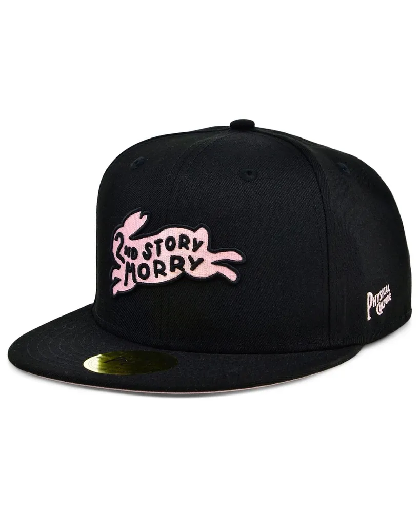 Men's Physical Culture Black Second Story Morrys Fives Fitted Hat