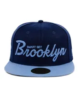 Men's Physical Culture Navy Smart Set Athletic Club of Brooklyn Black Fives Snapback Adjustable Hat