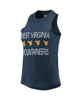 Women's Concepts Sport Gold, Navy West Virginia Mountaineers Tank Top and Pants Sleep Set