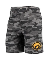Men's Concepts Sport Charcoal, Gray Iowa Hawkeyes Camo Backup Terry Jam Lounge Shorts