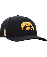 Men's Top of The World Black Iowa Hawkeyes Reflex Logo Flex Hat