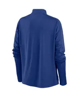 Women's Nike Royal Chicago Cubs Primetime Local Touch Pacer Quarter-Zip Top