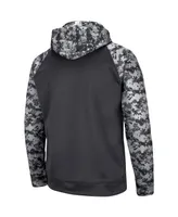 Men's Colosseum Charcoal Georgetown Hoyas Oht Military-Inspired Appreciation Digital Camo Pullover Hoodie