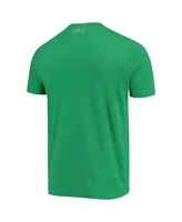 Men's Under Armour Kelly Green Notre Dame Fighting Irish Mascot Logo Performance Cotton T-shirt