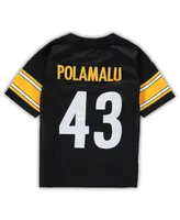 Infant Boys and Girls Mitchell & Ness Troy Polamalu Black Pittsburgh Steelers 2005 Retired Legacy Jersey