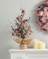 Glitzhome Americana Berry Table Tree