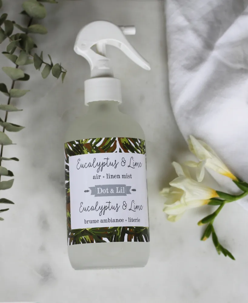 Dot & Lil Eucalyptus & Lime Air + Linen Mist, 8 oz.