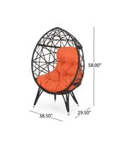 Palazzo Outdoor Wicker Teardrop Chair with Cushion