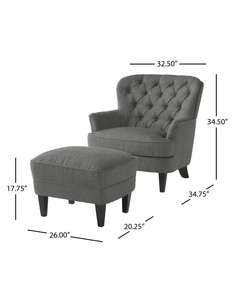 Tafton Club Chair and Ottoman Set