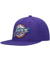 Men's Mitchell & Ness Purple Utah Jazz Hardwood Classics Team Ground 2.0 Snapback Hat