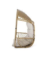 Greystone Outdoor and Indoor Wicker Hanging Chair