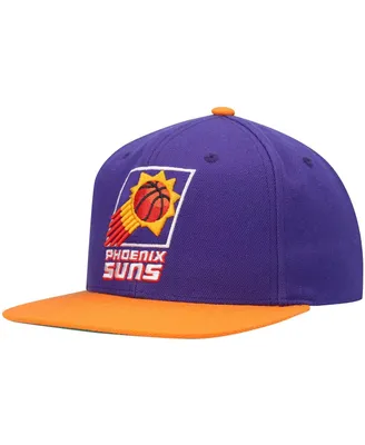 Men's Mitchell & Ness Purple, Orange Phoenix Suns Hardwood Classics Team Two-Tone 2.0 Snapback Hat