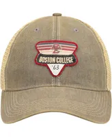 Men's Gray Boston College Eagles Legacy Point Old Favorite Trucker Snapback Hat