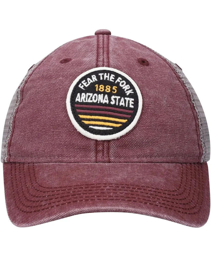 Men's Maroon Arizona State Sun Devils Sunset Dashboard Trucker Snapback Hat