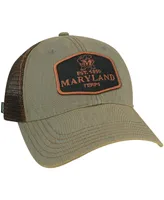 Men's Gray Maryland Terrapins Practice Old Favorite Trucker Snapback Hat